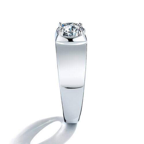 Nhẫn Kim Cương Nam Moissanite 1 Carat Đa Màu Bạc S925 Cao Cấp HTT303H Hồng