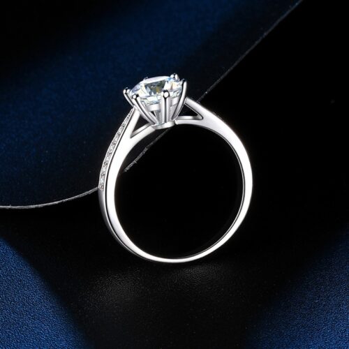 Nhẫn Kim Cương Moissanite 3 Carat Nữ Bạc S925 Cao Cấp HTT261