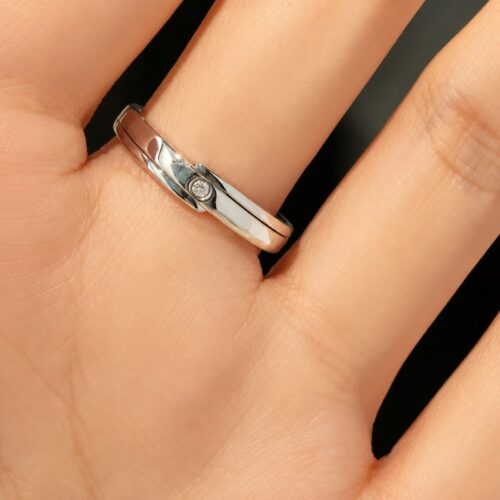 Nhẫn Kim Cương Nam Moissanite Bạc S925 Sang Trọng HTT279