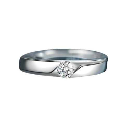 Nhẫn Kim Cương Nam Moissanite Bạc S925 Cao Cấp HTT296