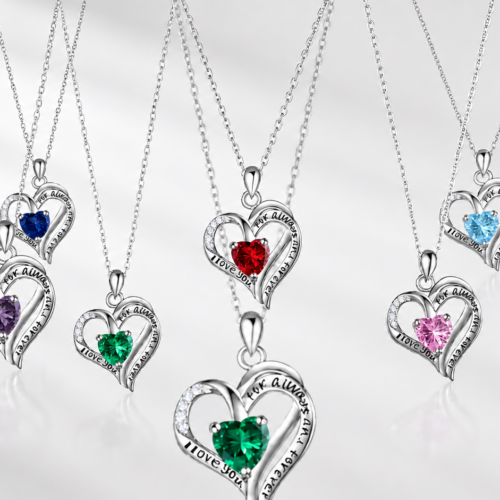 Dây Chuyền Trái Tim Bạc S925 Đính Đá Zircon HTT447 Trắng