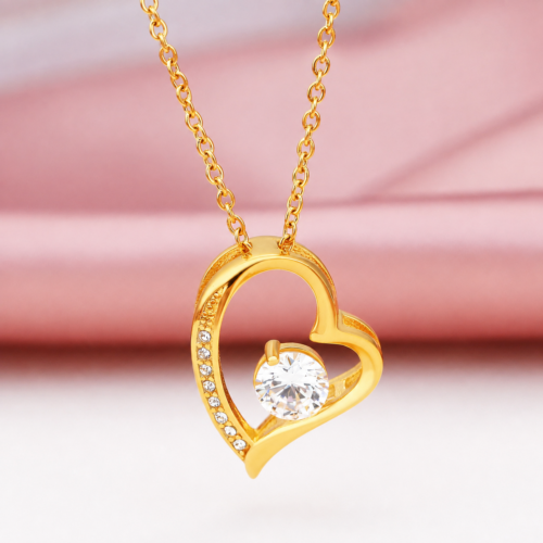 Dây Chuyền Trái Tim Bạc S925 Đính Đá Zircon HTT440 Xanh Nhạt