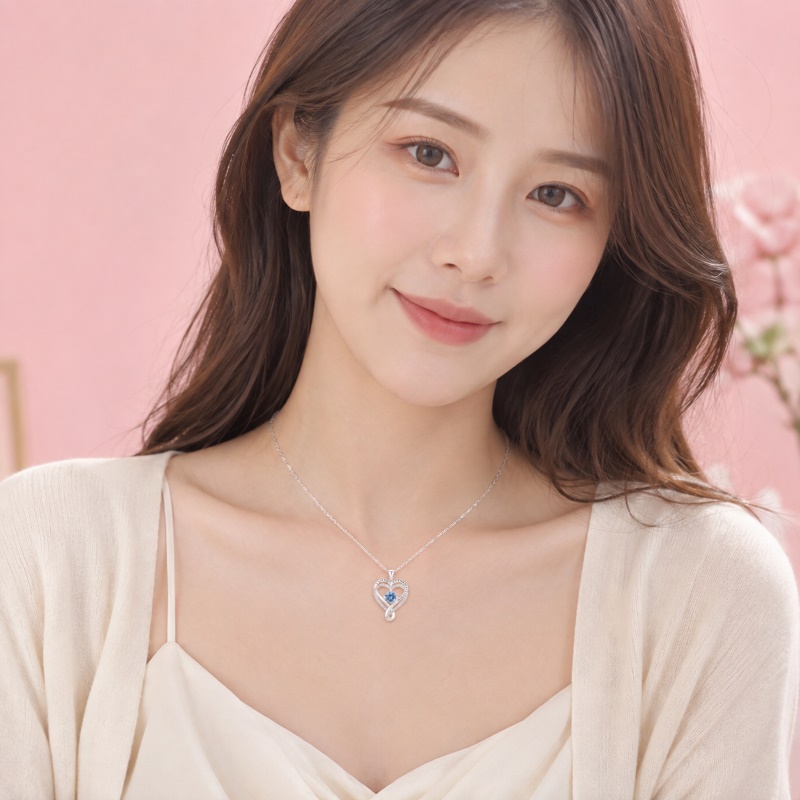 dây chuyền bạc xinh