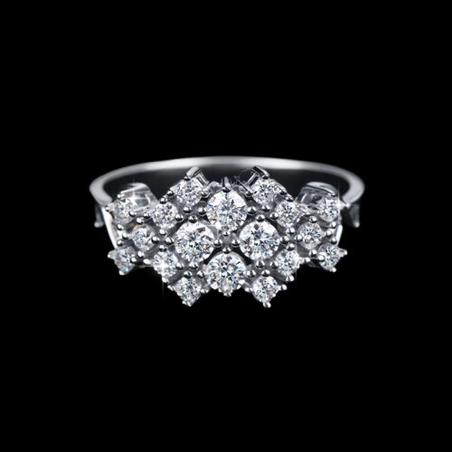 Nhẫn Kim Cương Nữ Moissanite Bạc S925 HTT415