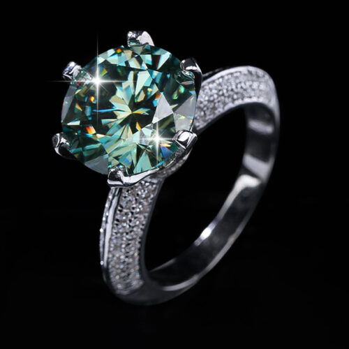 Nhẫn Kim Cương Nữ Moissanite 3 Carat Bạc S925 HTT416 Cam