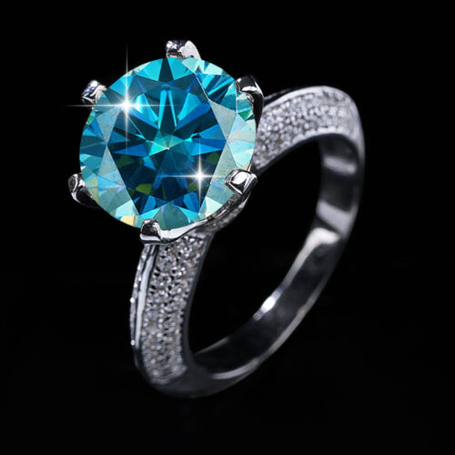 Nhẫn Kim Cương Nữ Moissanite 3 Carat Bạc S925 HTT416 Cam