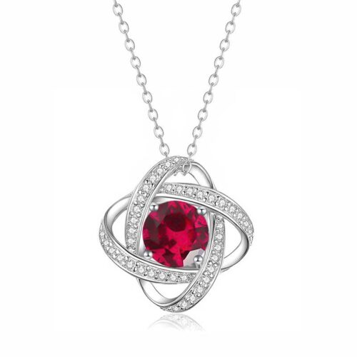 Dây Chuyền Nữ Bạc S925 Đính Đá Zircon HTT439 Vàng