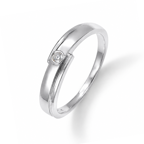 Nhẫn Đôi Đính Kim Cương Moissanite Bạc S925 Cao Cấp HTT278 HTT279