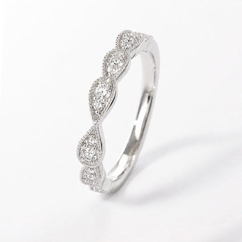 Nhẫn Đôi Đính Kim Cương Moissanite Bạc S925 Sang Trọng HTT280 HTT281