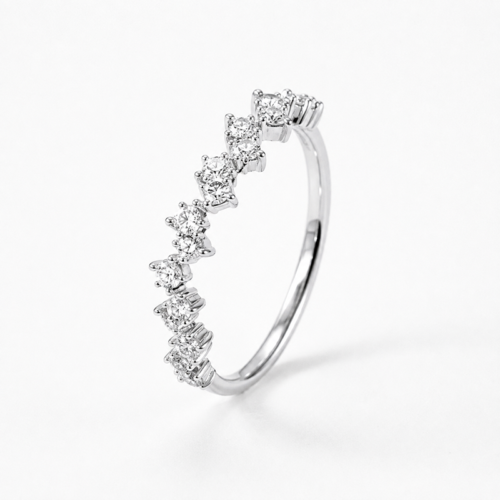 Nhẫn Đôi Đính Kim Cương Moissanite Bạc S925 Cao Cấp HTT294 HTT295