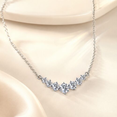Dây Chuyền Kim Cương Moissanite Nữ Bạc S925 HTT446