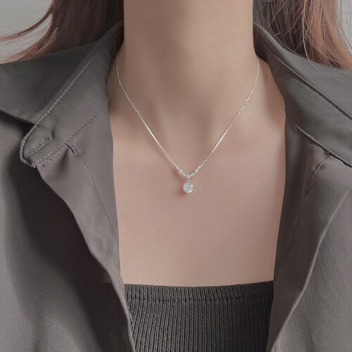 Dây Chuyền Nữ Bạc S925 Đính Đá HTT479