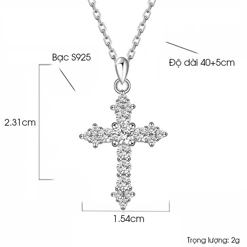 dây chuyền bạc nữ cao cấp