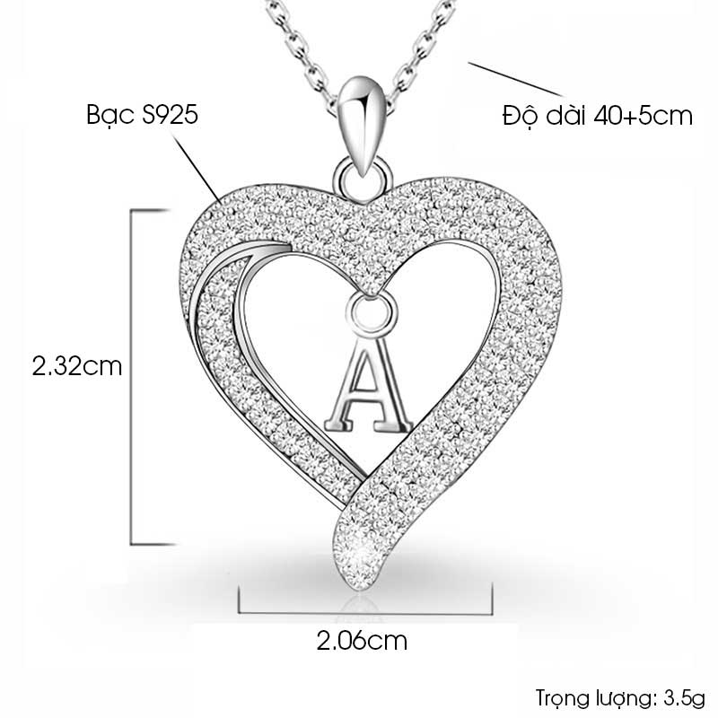 dây chuyền bạc nữ đẹp