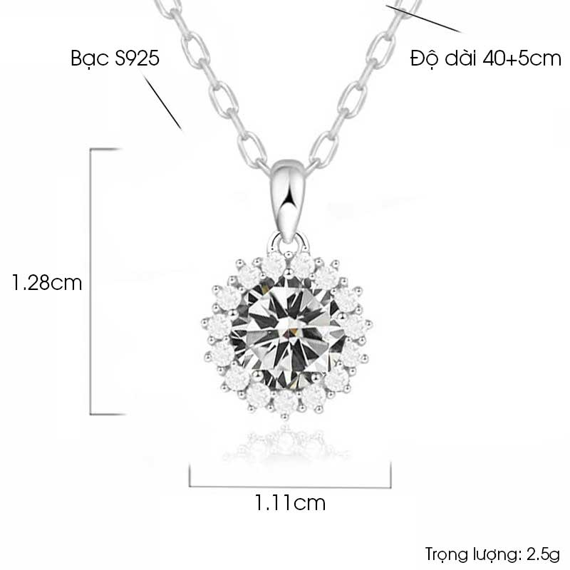 dây chuyền bạc thời trang