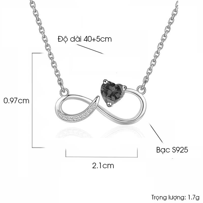 dây chuyền bạc nữ