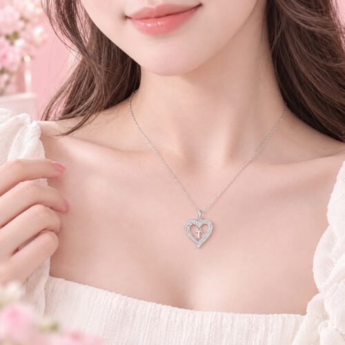Dây Chuyền Nữ Bạc S925 26 Chữ Cái Đính Đá HTT470 Chữ A