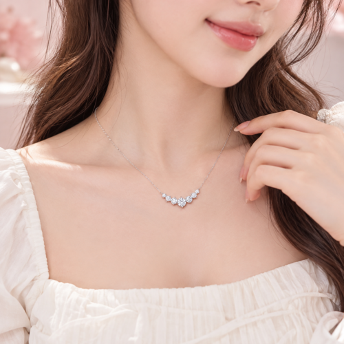 Dây Chuyền Nữ Bạc S925 Đính Đá HTT487