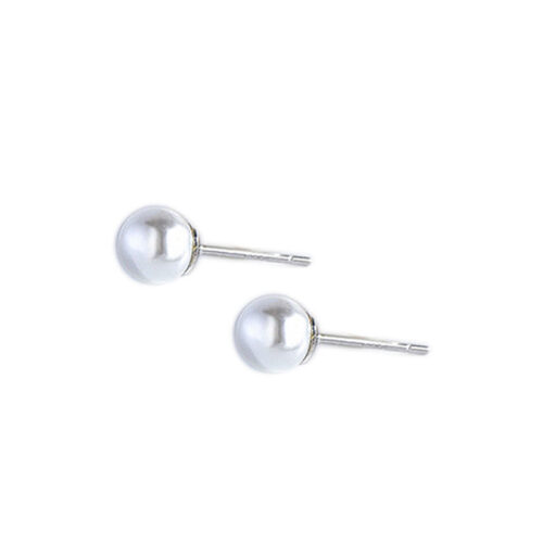 Bông Tai Ngọc Trai Bạc S925 Sáng Bóng HTT533